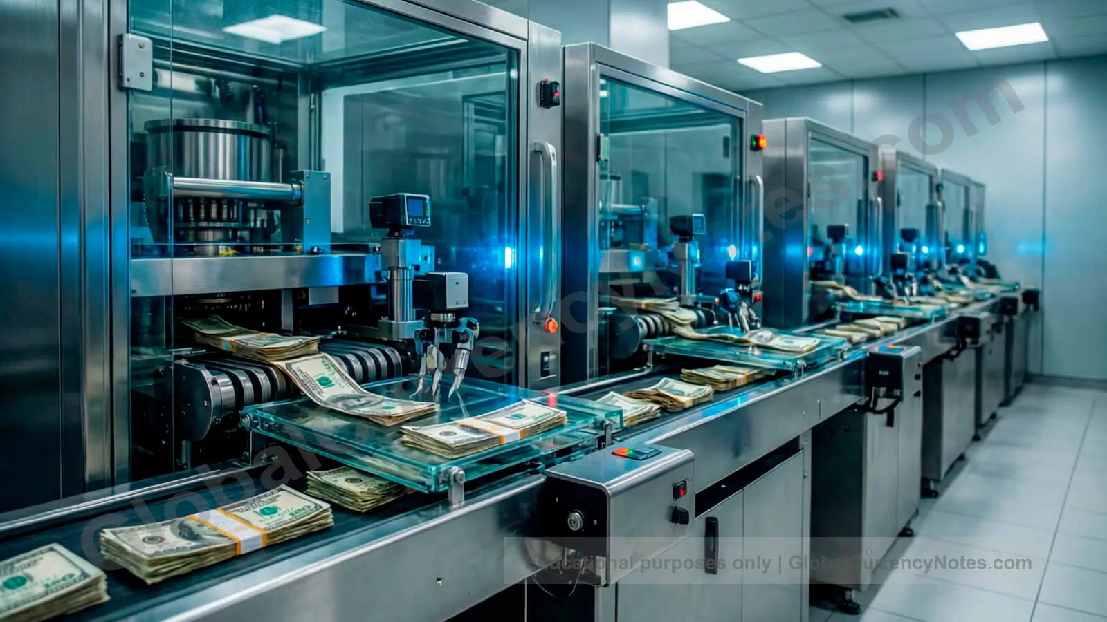 Banknotes are withdrawn from circulation using automated quality checking sorting machines