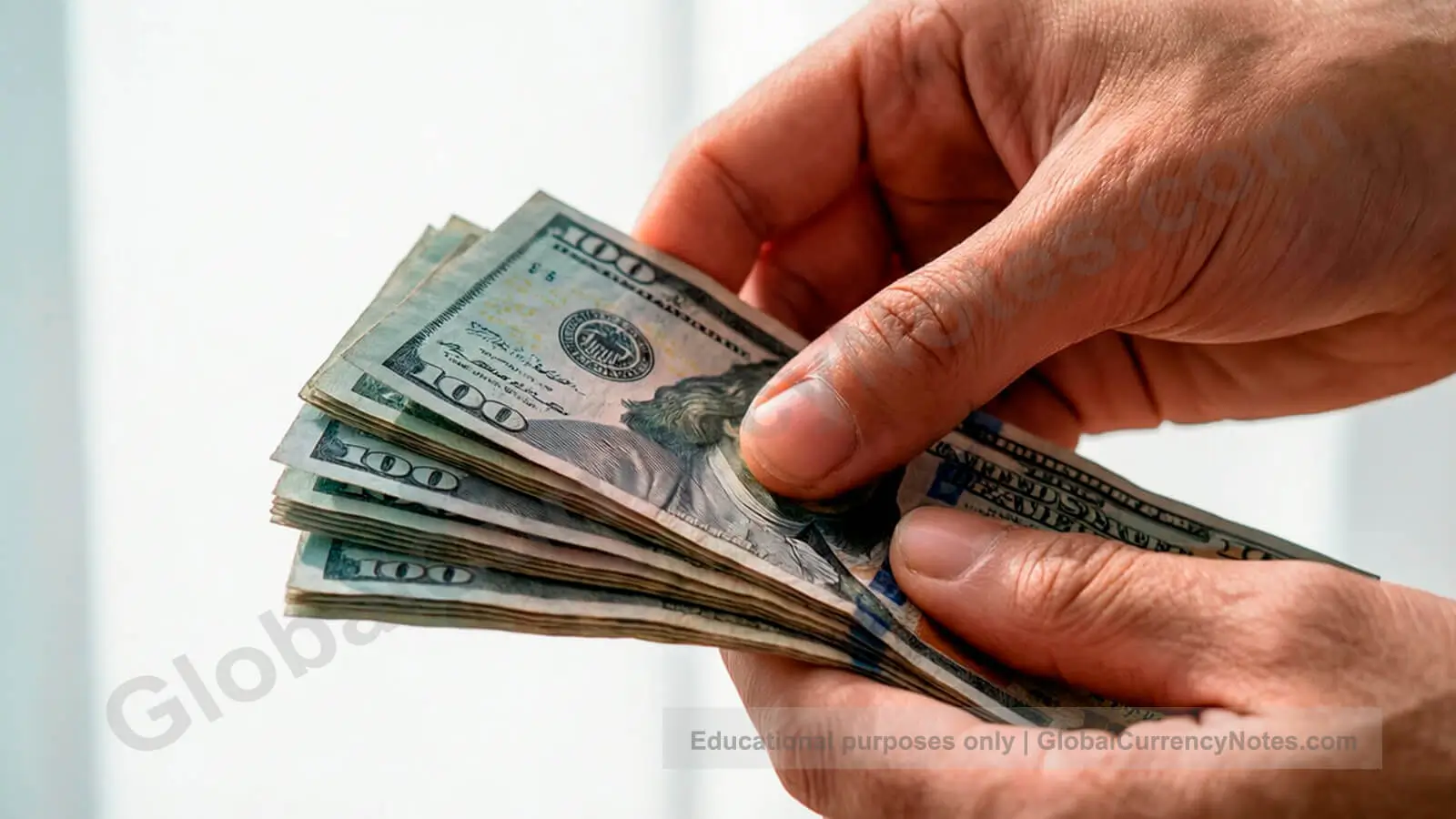 Store and handle banknotes properly with clean dry hands to prevent oil transfer and damage