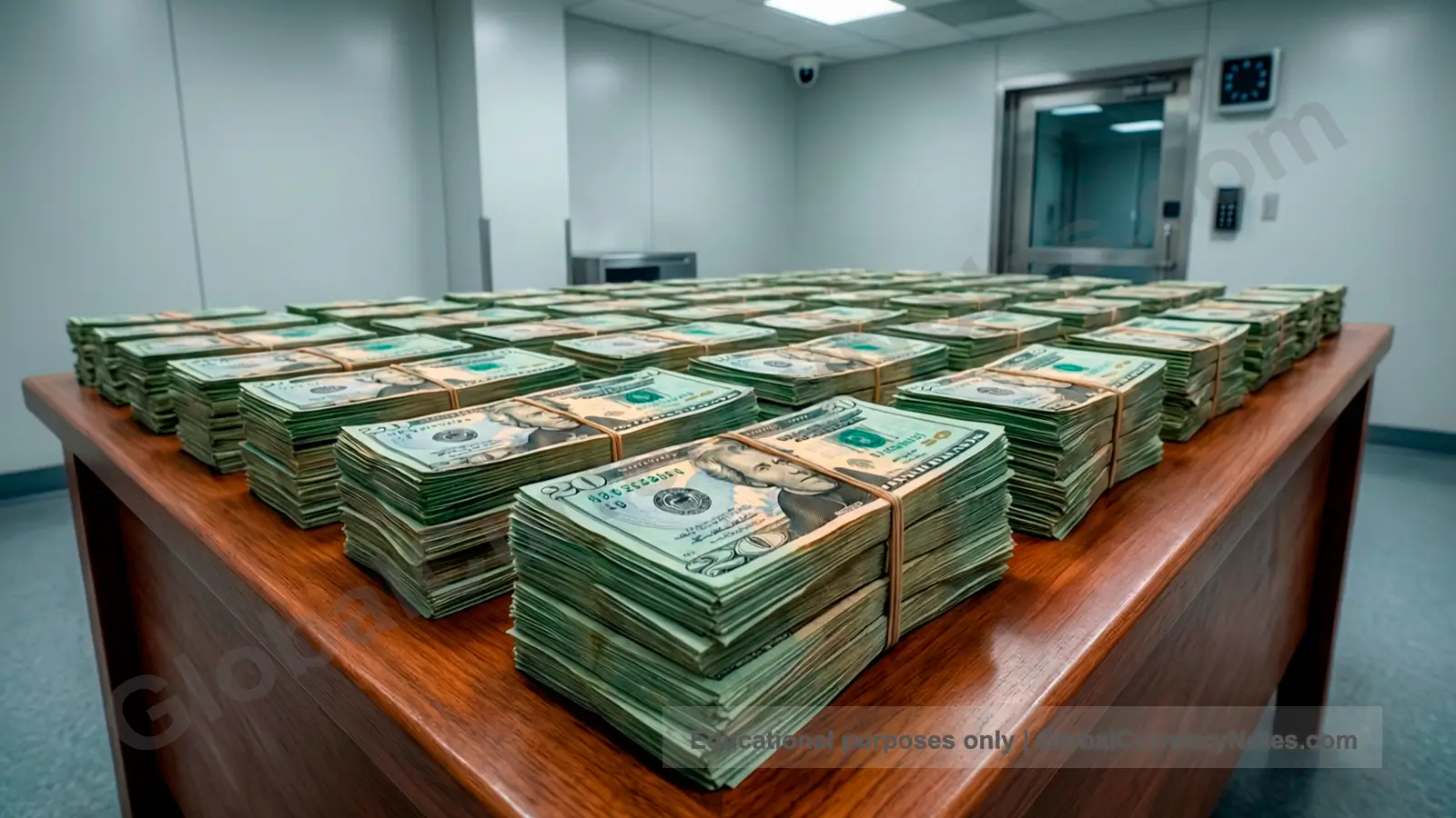 Banknotes are authenticated in controlled laboratory environment using specialized equipment