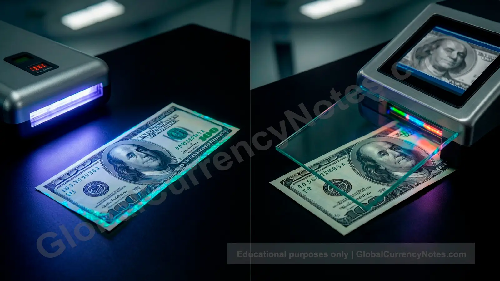 UV and IR banknote authentication: comparison of ultraviolet versus infrared detection methods